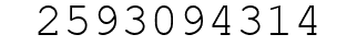 Number 2593094314.