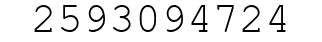 Number 2593094724.