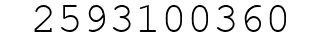 Number 2593100360.