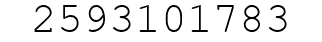Number 2593101783.