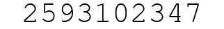 Number 2593102347.