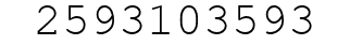 Number 2593103593.