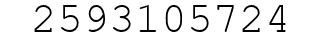 Number 2593105724.