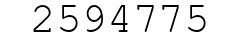 Number 2594775.