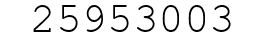 Number 25953003.