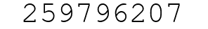 Number 259796207.