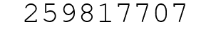 Number 259817707.