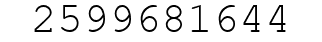 Number 2599681644.