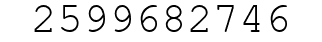 Number 2599682746.