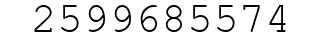 Number 2599685574.