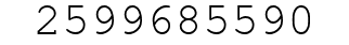 Number 2599685590.