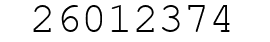 Number 26012374.