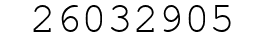 Number 26032905.