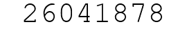 Number 26041878.