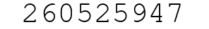 Number 260525947.
