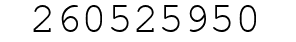 Number 260525950.