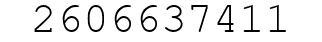 Number 2606637411.