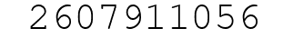 Number 2607911056.