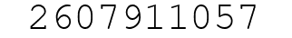 Number 2607911057.