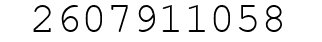 Number 2607911058.