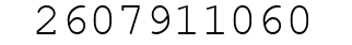 Number 2607911060.