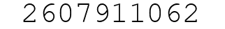 Number 2607911062.