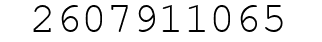 Number 2607911065.