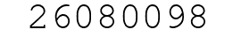 Number 26080098.