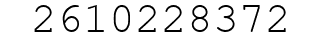 Number 2610228372.
