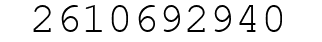 Number 2610692940.