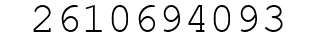 Number 2610694093.