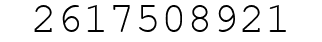 Number 2617508921.