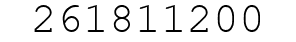 Number 261811200.