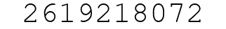 Number 2619218072.