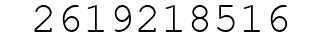 Number 2619218516.