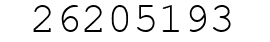 Number 26205193.