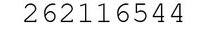Number 262116544.