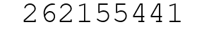 Number 262155441.