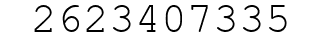 Number 2623407335.