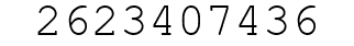 Number 2623407436.