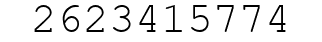 Number 2623415774.