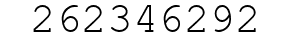 Number 262346292.