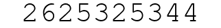 Number 2625325344.