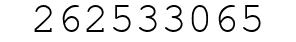 Number 262533065.