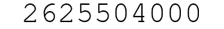 Number 2625504000.