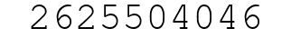 Number 2625504046.