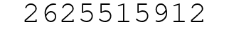 Number 2625515912.