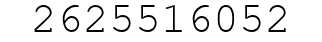 Number 2625516052.