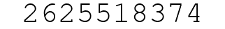 Number 2625518374.