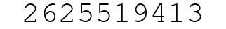 Number 2625519413.